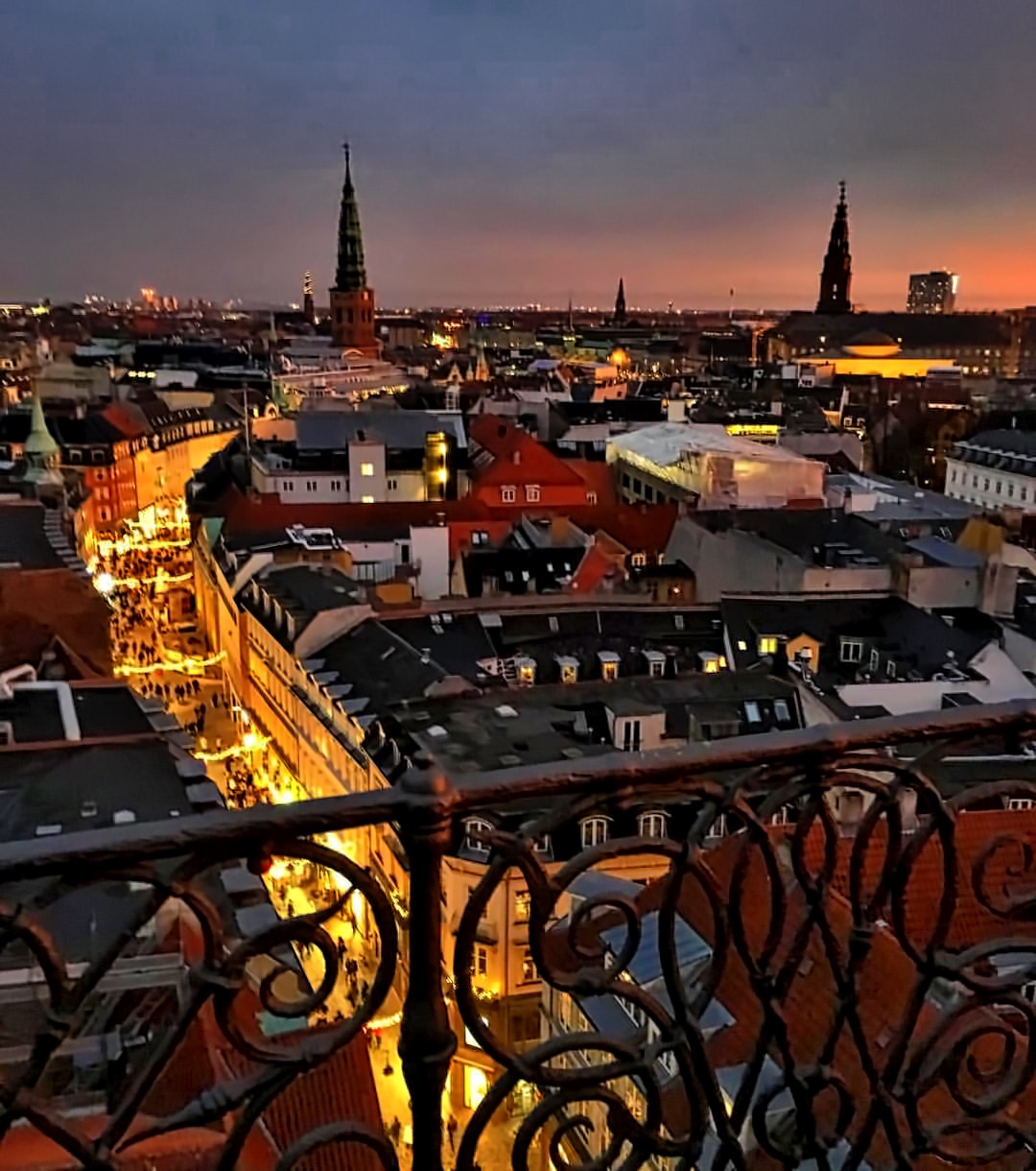 Beautiful Copenhagen. The view from Round Tower
